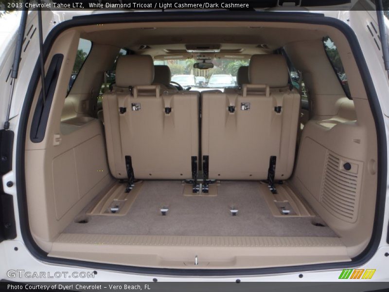 White Diamond Tricoat / Light Cashmere/Dark Cashmere 2013 Chevrolet Tahoe LTZ