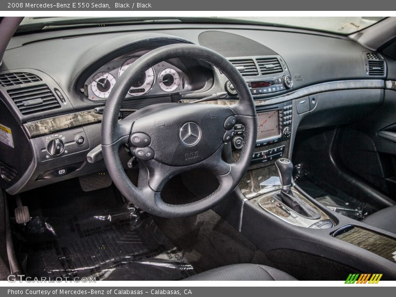 Black / Black 2008 Mercedes-Benz E 550 Sedan