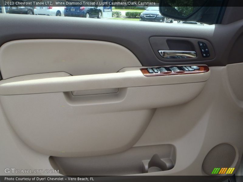 White Diamond Tricoat / Light Cashmere/Dark Cashmere 2013 Chevrolet Tahoe LTZ