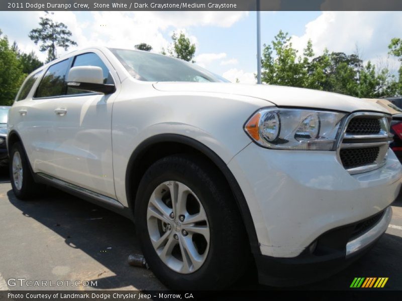 Stone White / Dark Graystone/Medium Graystone 2011 Dodge Durango Crew