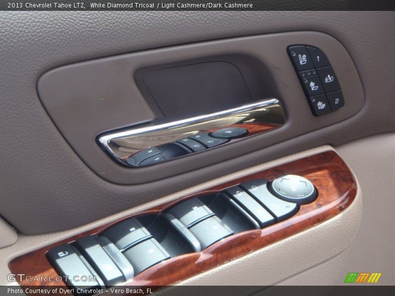White Diamond Tricoat / Light Cashmere/Dark Cashmere 2013 Chevrolet Tahoe LTZ