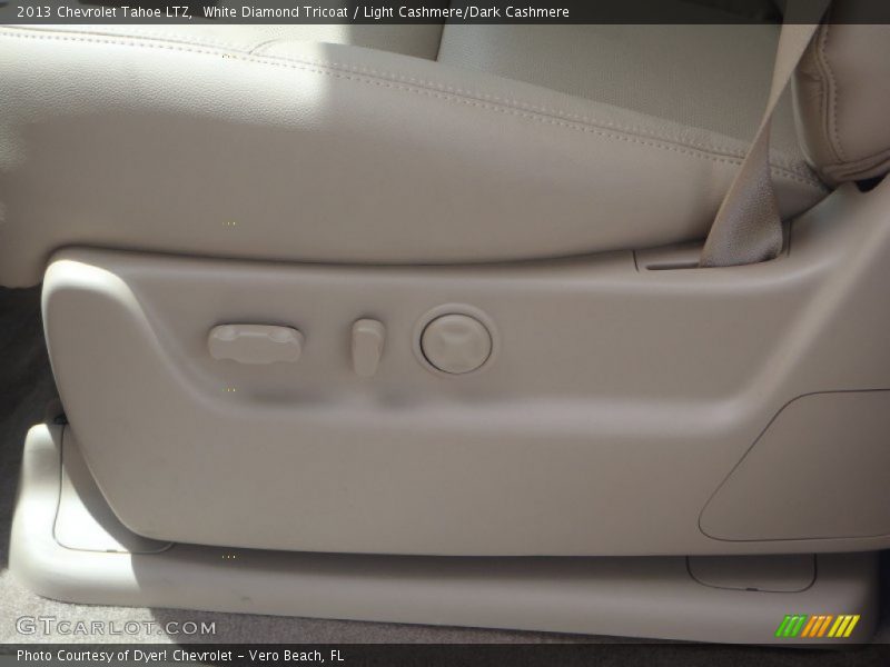 White Diamond Tricoat / Light Cashmere/Dark Cashmere 2013 Chevrolet Tahoe LTZ