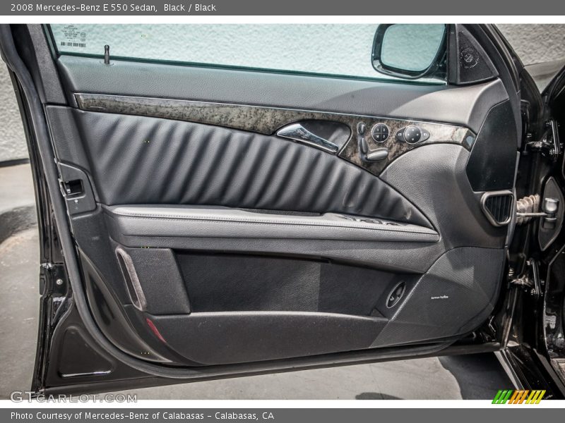 Black / Black 2008 Mercedes-Benz E 550 Sedan
