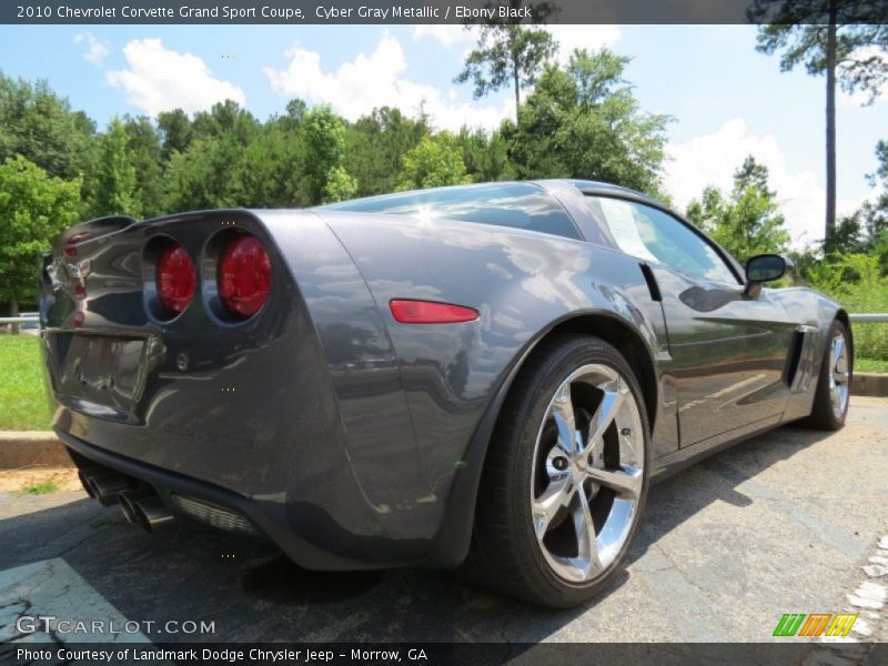 Cyber Gray Metallic / Ebony Black 2010 Chevrolet Corvette Grand Sport Coupe