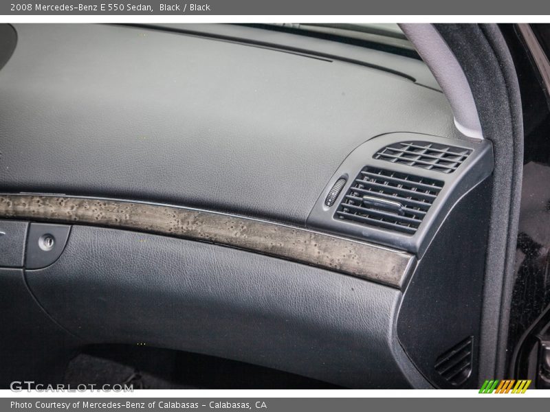Black / Black 2008 Mercedes-Benz E 550 Sedan