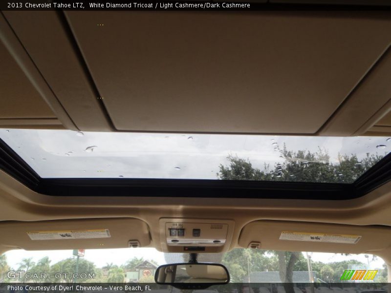 White Diamond Tricoat / Light Cashmere/Dark Cashmere 2013 Chevrolet Tahoe LTZ