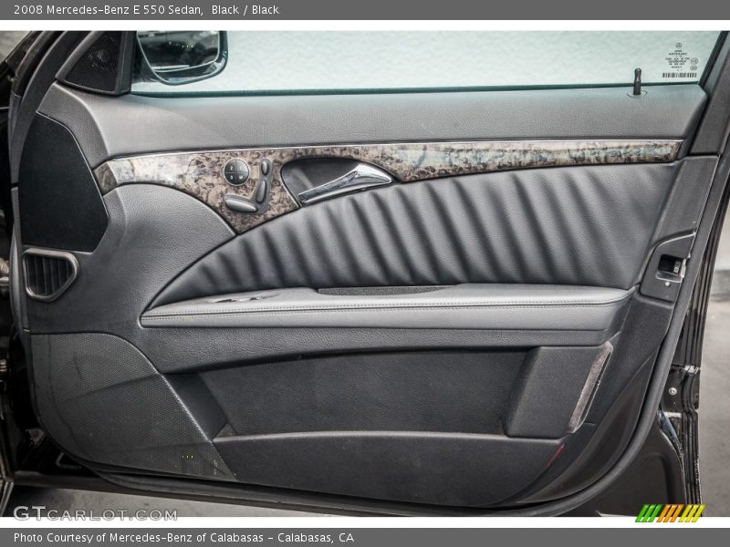 Black / Black 2008 Mercedes-Benz E 550 Sedan