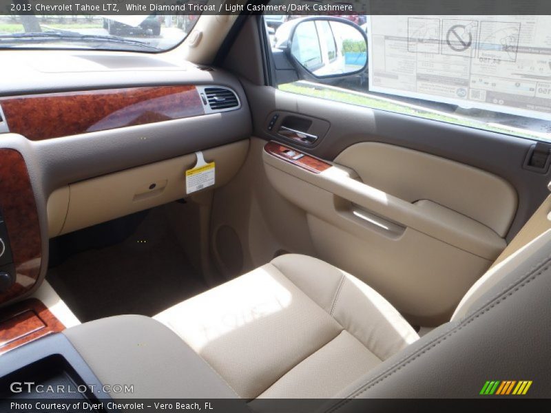 White Diamond Tricoat / Light Cashmere/Dark Cashmere 2013 Chevrolet Tahoe LTZ