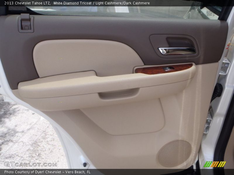 White Diamond Tricoat / Light Cashmere/Dark Cashmere 2013 Chevrolet Tahoe LTZ