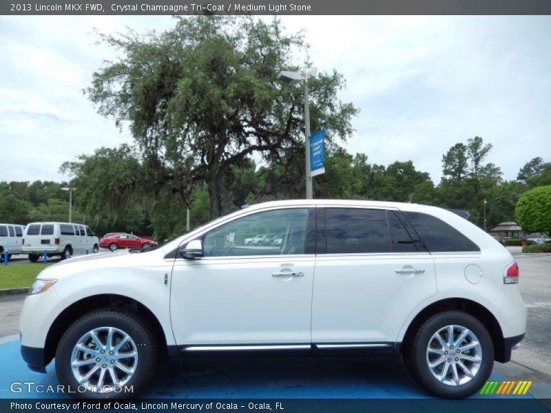 Crystal Champagne Tri-Coat / Medium Light Stone 2013 Lincoln MKX FWD