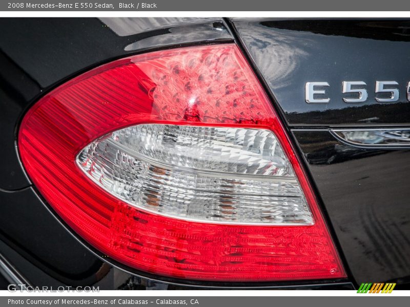Black / Black 2008 Mercedes-Benz E 550 Sedan