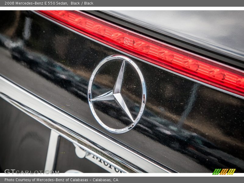 Black / Black 2008 Mercedes-Benz E 550 Sedan