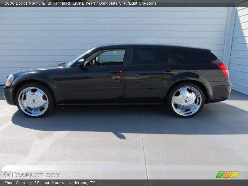 Brilliant Black Crystal Pearl / Dark Slate Gray/Light Graystone 2006 Dodge Magnum