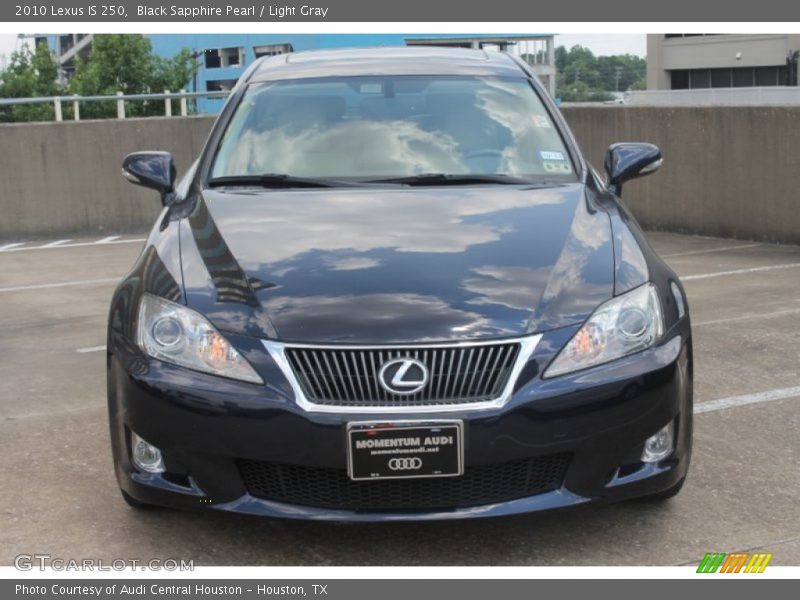 Black Sapphire Pearl / Light Gray 2010 Lexus IS 250