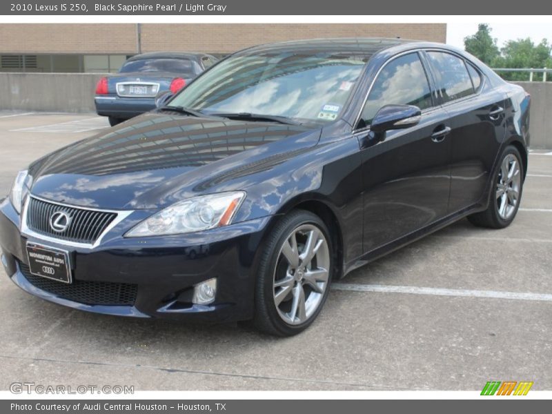 Black Sapphire Pearl / Light Gray 2010 Lexus IS 250