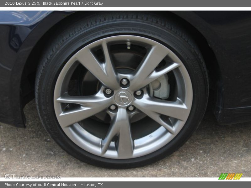 Black Sapphire Pearl / Light Gray 2010 Lexus IS 250