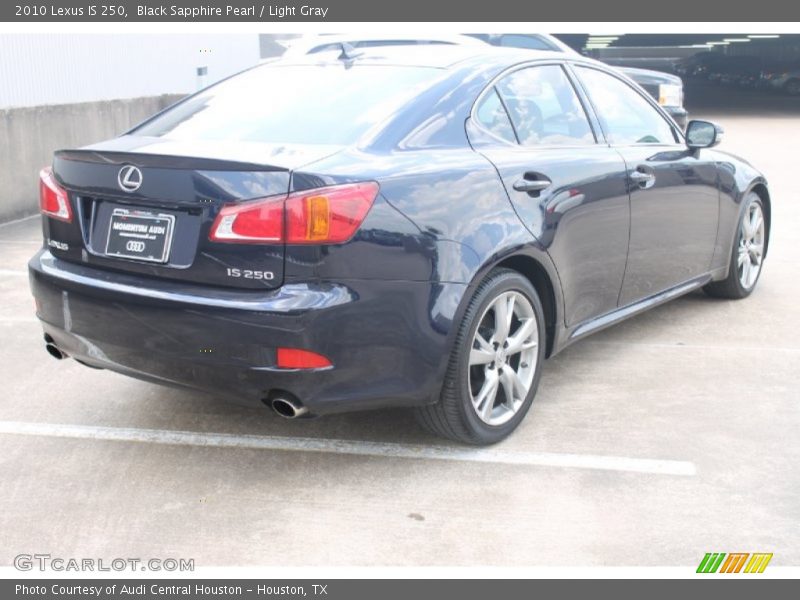 Black Sapphire Pearl / Light Gray 2010 Lexus IS 250