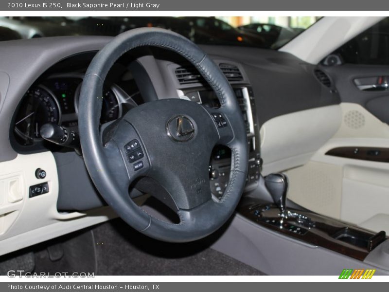 Black Sapphire Pearl / Light Gray 2010 Lexus IS 250