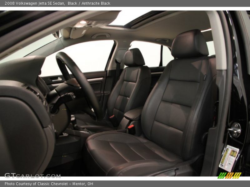 Black / Anthracite Black 2008 Volkswagen Jetta SE Sedan