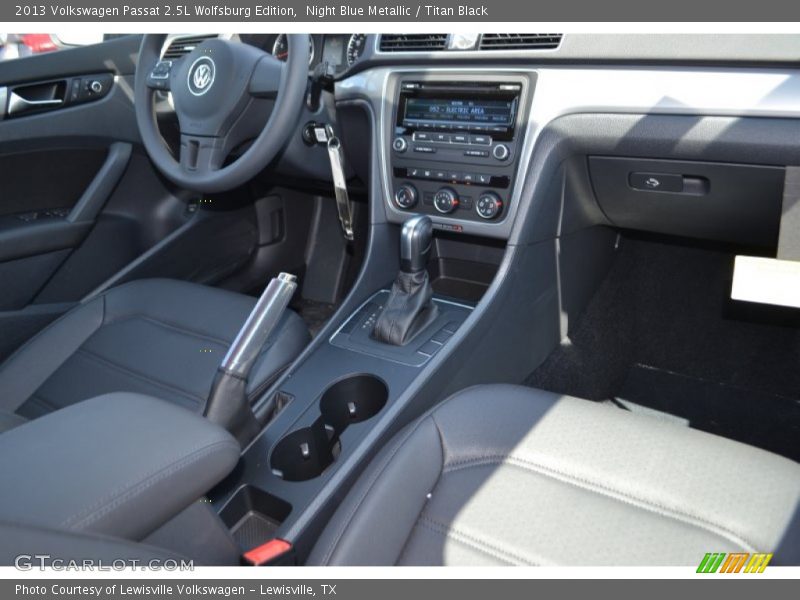 Night Blue Metallic / Titan Black 2013 Volkswagen Passat 2.5L Wolfsburg Edition