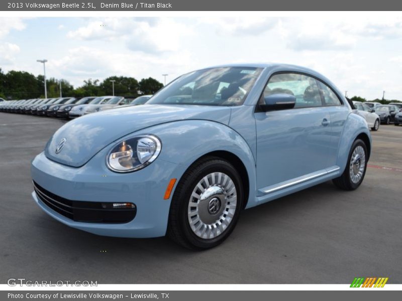 Denim Blue / Titan Black 2013 Volkswagen Beetle 2.5L