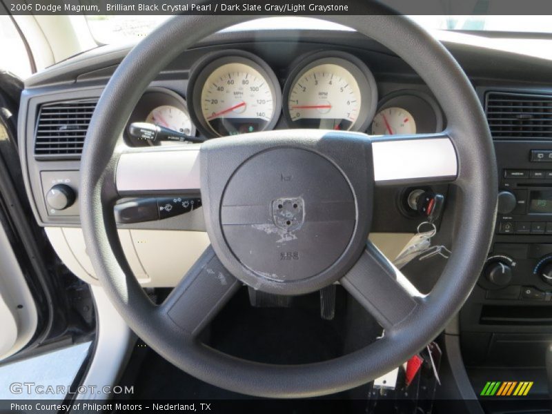 Brilliant Black Crystal Pearl / Dark Slate Gray/Light Graystone 2006 Dodge Magnum