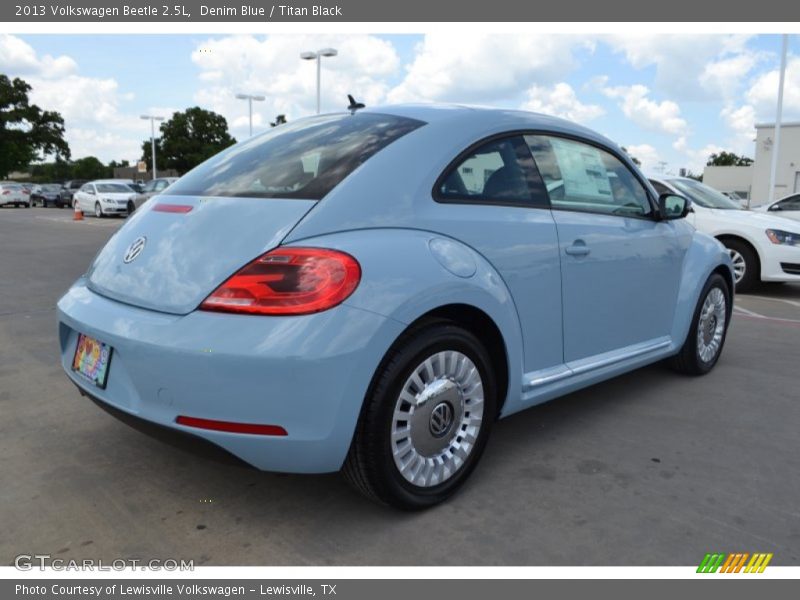 Denim Blue / Titan Black 2013 Volkswagen Beetle 2.5L