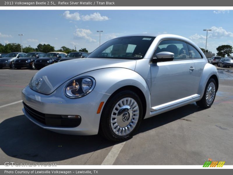 Reflex Silver Metallic / Titan Black 2013 Volkswagen Beetle 2.5L
