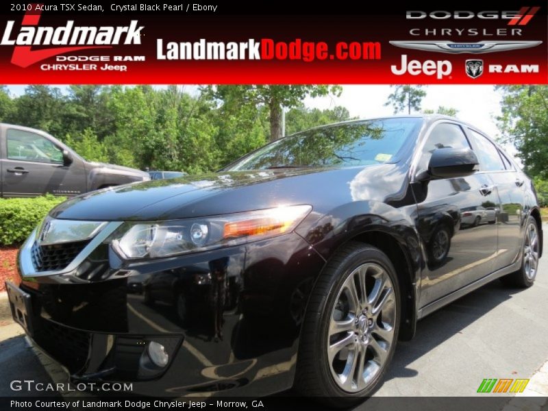 Crystal Black Pearl / Ebony 2010 Acura TSX Sedan