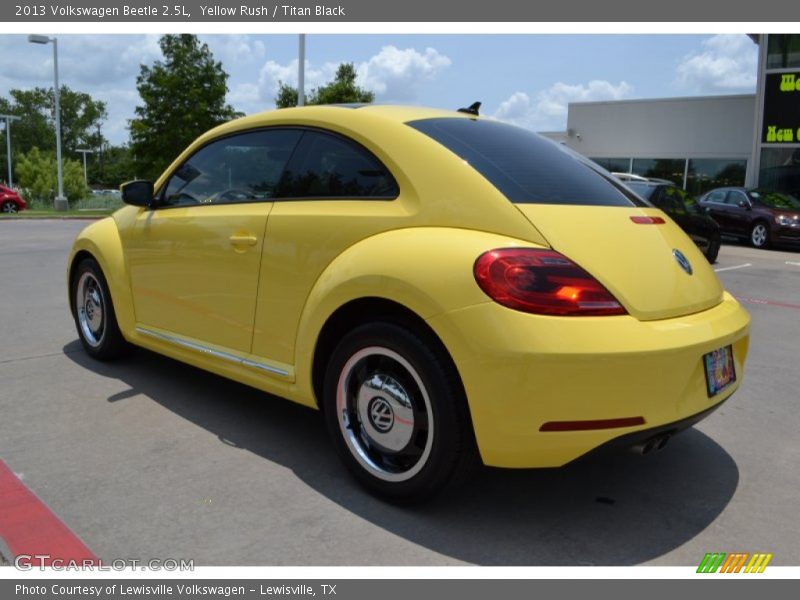 Yellow Rush / Titan Black 2013 Volkswagen Beetle 2.5L