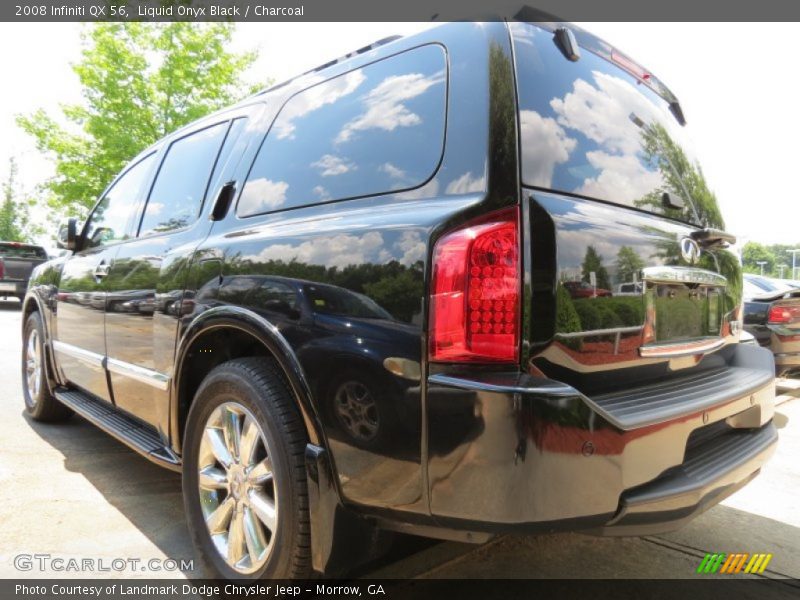 Liquid Onyx Black / Charcoal 2008 Infiniti QX 56
