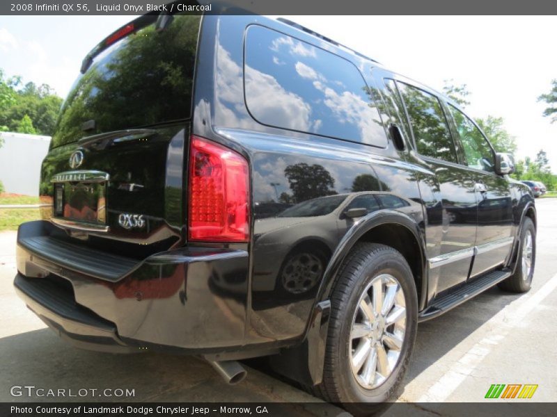 Liquid Onyx Black / Charcoal 2008 Infiniti QX 56