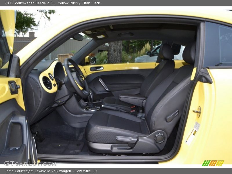Yellow Rush / Titan Black 2013 Volkswagen Beetle 2.5L