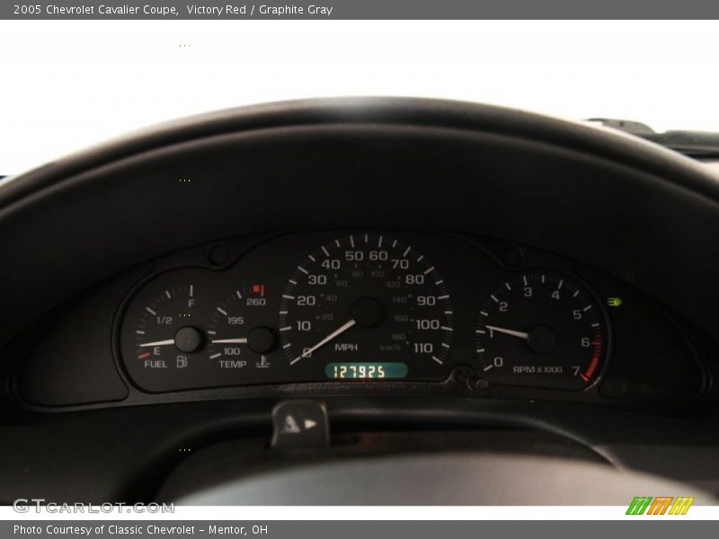 Victory Red / Graphite Gray 2005 Chevrolet Cavalier Coupe