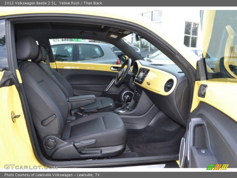 Yellow Rush / Titan Black 2013 Volkswagen Beetle 2.5L