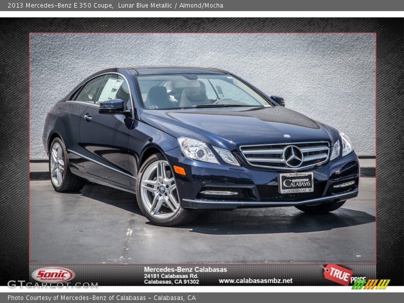 Lunar Blue Metallic / Almond/Mocha 2013 Mercedes-Benz E 350 Coupe
