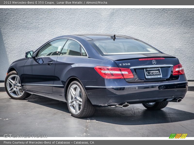 Lunar Blue Metallic / Almond/Mocha 2013 Mercedes-Benz E 350 Coupe