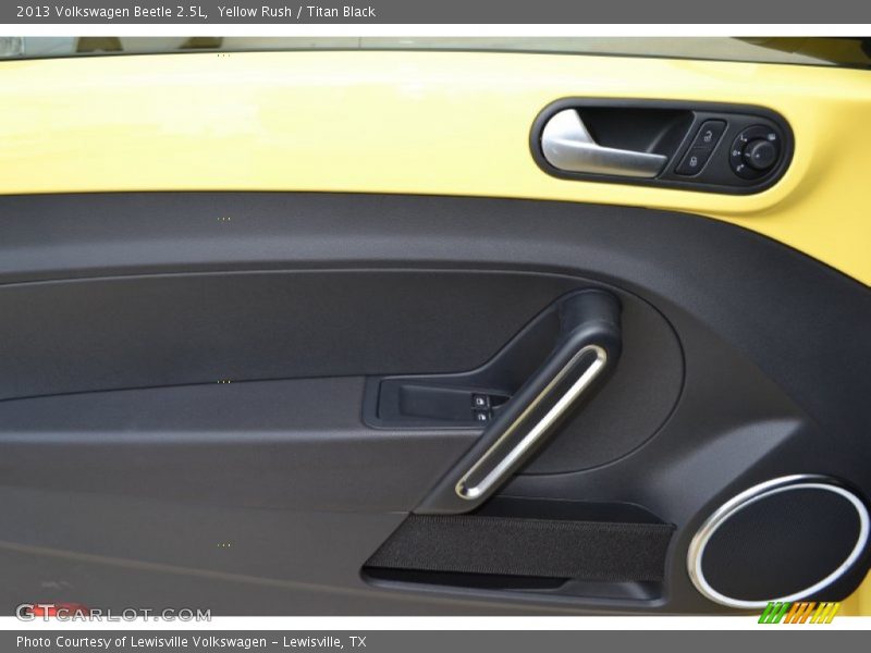 Yellow Rush / Titan Black 2013 Volkswagen Beetle 2.5L