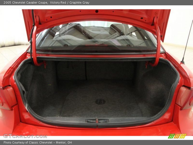 Victory Red / Graphite Gray 2005 Chevrolet Cavalier Coupe