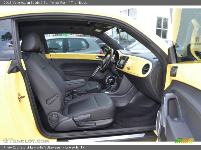 Yellow Rush / Titan Black 2013 Volkswagen Beetle 2.5L