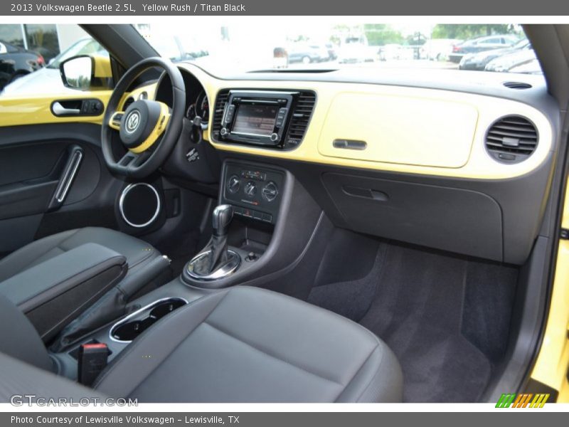 Yellow Rush / Titan Black 2013 Volkswagen Beetle 2.5L