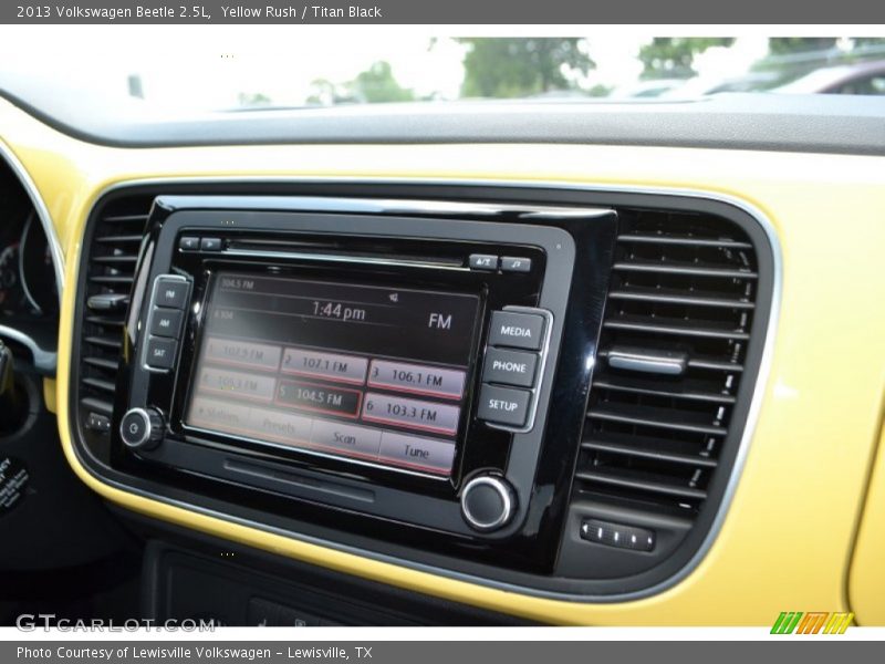 Yellow Rush / Titan Black 2013 Volkswagen Beetle 2.5L