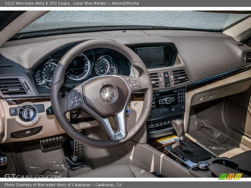 Lunar Blue Metallic / Almond/Mocha 2013 Mercedes-Benz E 350 Coupe
