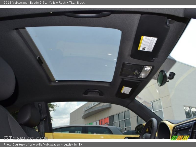 Yellow Rush / Titan Black 2013 Volkswagen Beetle 2.5L