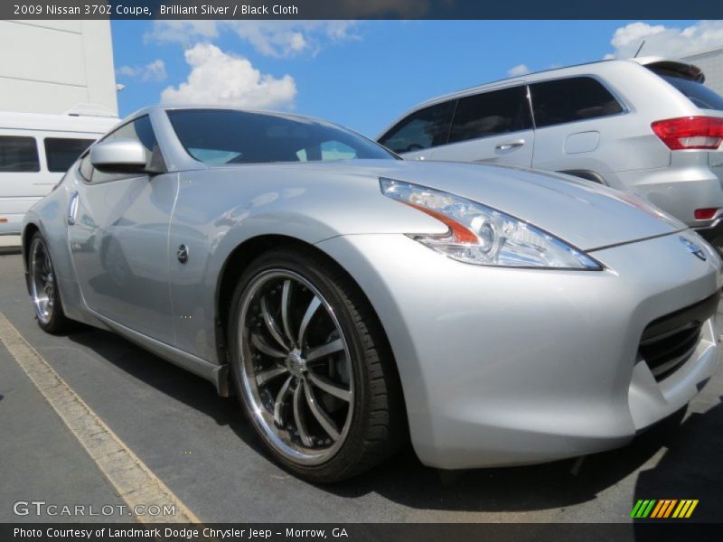 Brilliant Silver / Black Cloth 2009 Nissan 370Z Coupe