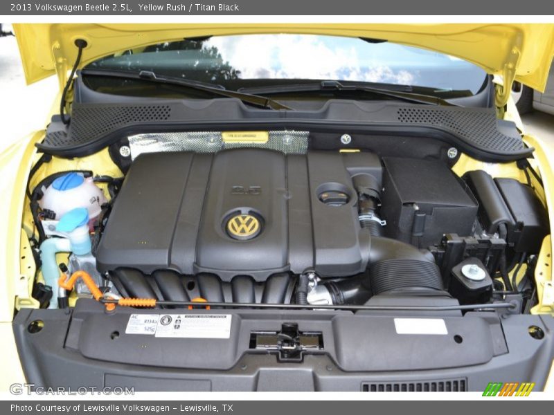 Yellow Rush / Titan Black 2013 Volkswagen Beetle 2.5L