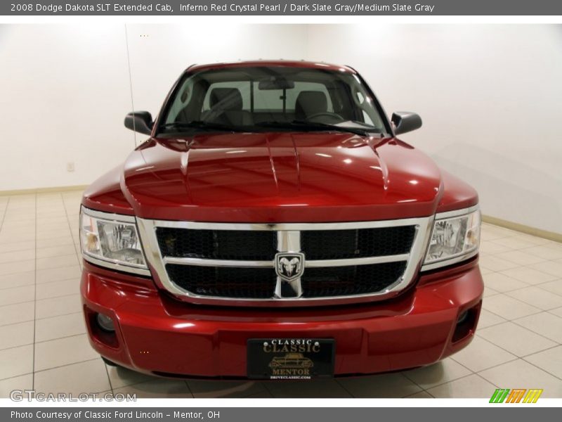 Inferno Red Crystal Pearl / Dark Slate Gray/Medium Slate Gray 2008 Dodge Dakota SLT Extended Cab