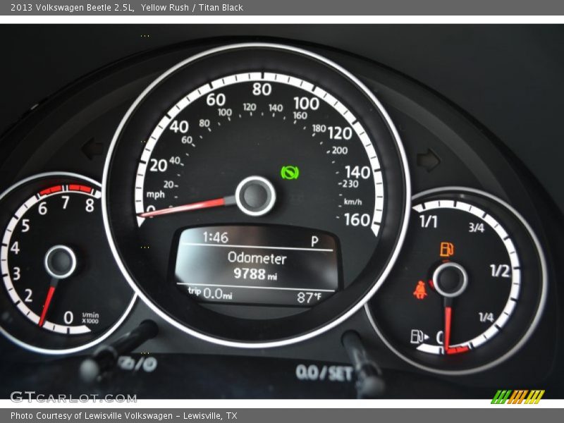Yellow Rush / Titan Black 2013 Volkswagen Beetle 2.5L