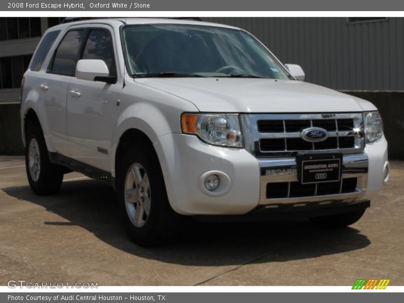 Oxford White / Stone 2008 Ford Escape Hybrid