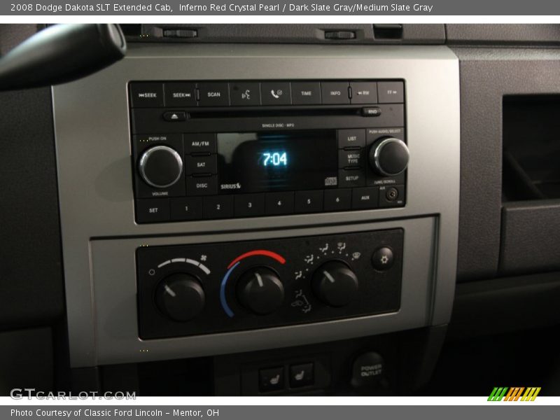 Controls of 2008 Dakota SLT Extended Cab